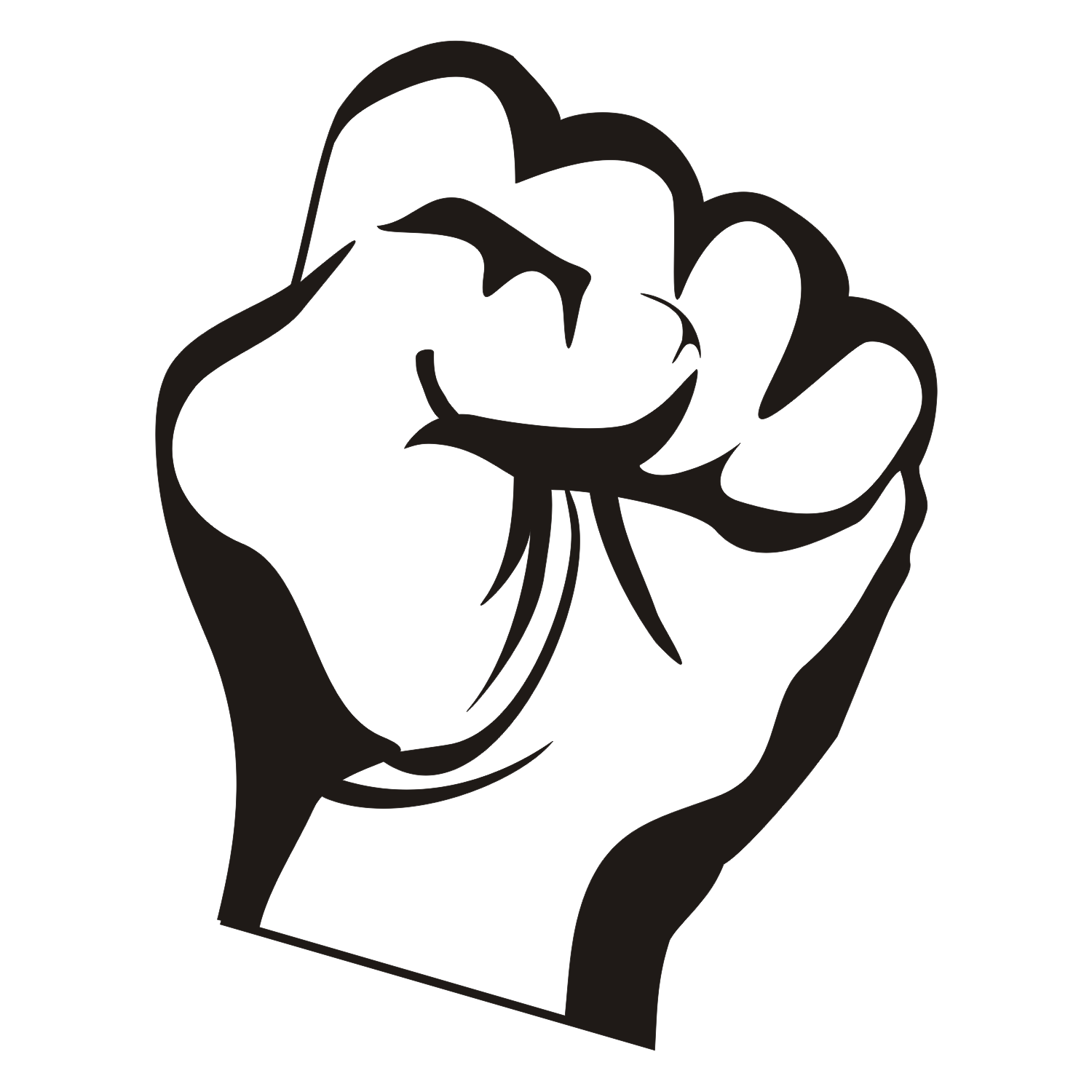 Vector for free use: Fist