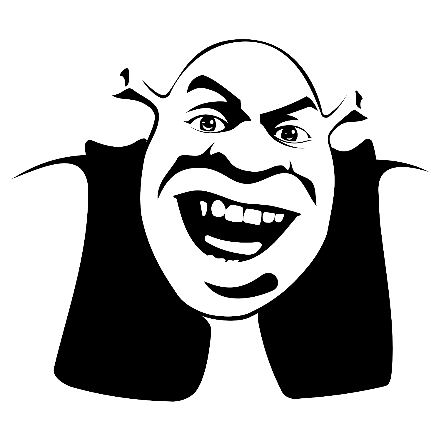 Vector for free use: Shrek