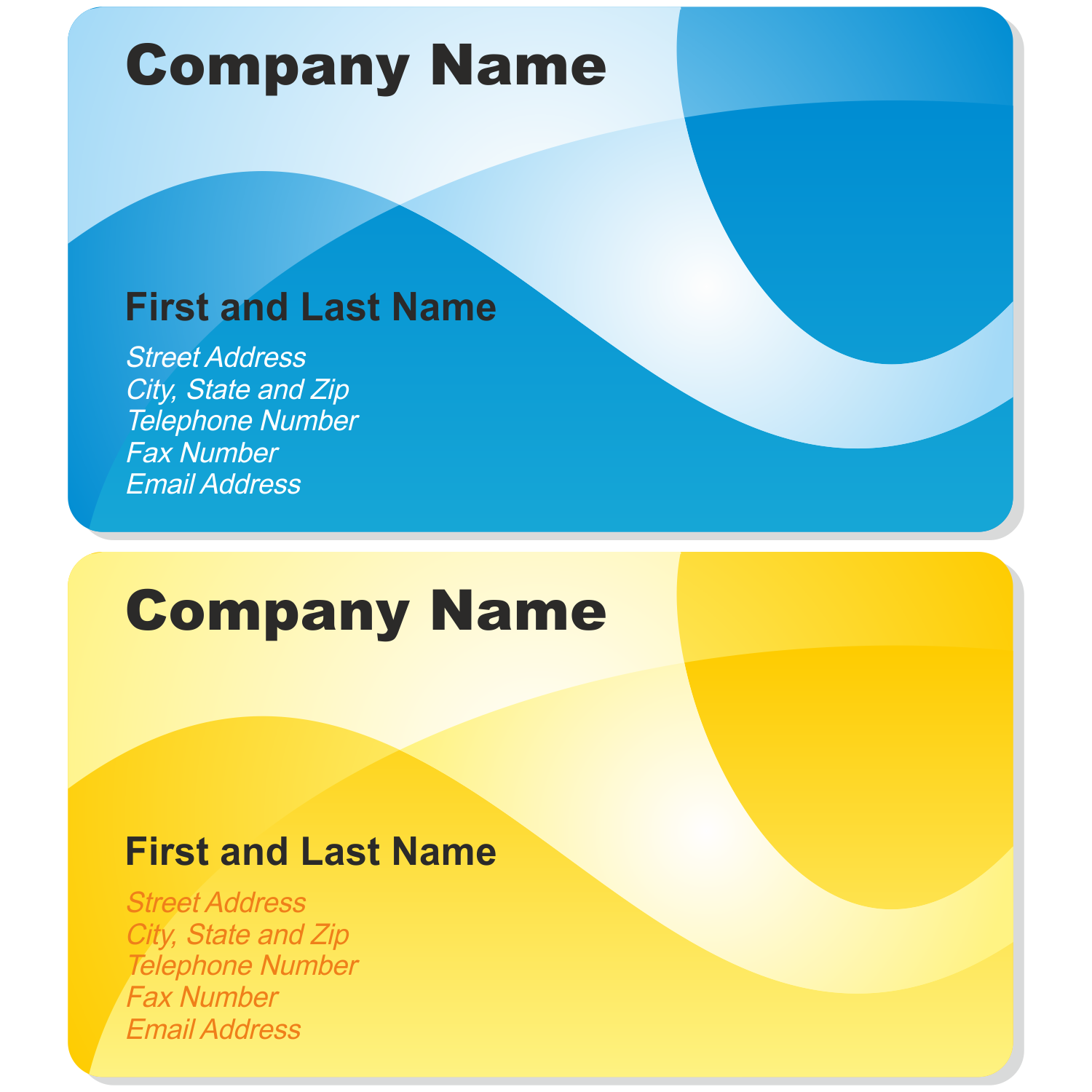 Templates For Business Cards Free | Business Card Sample