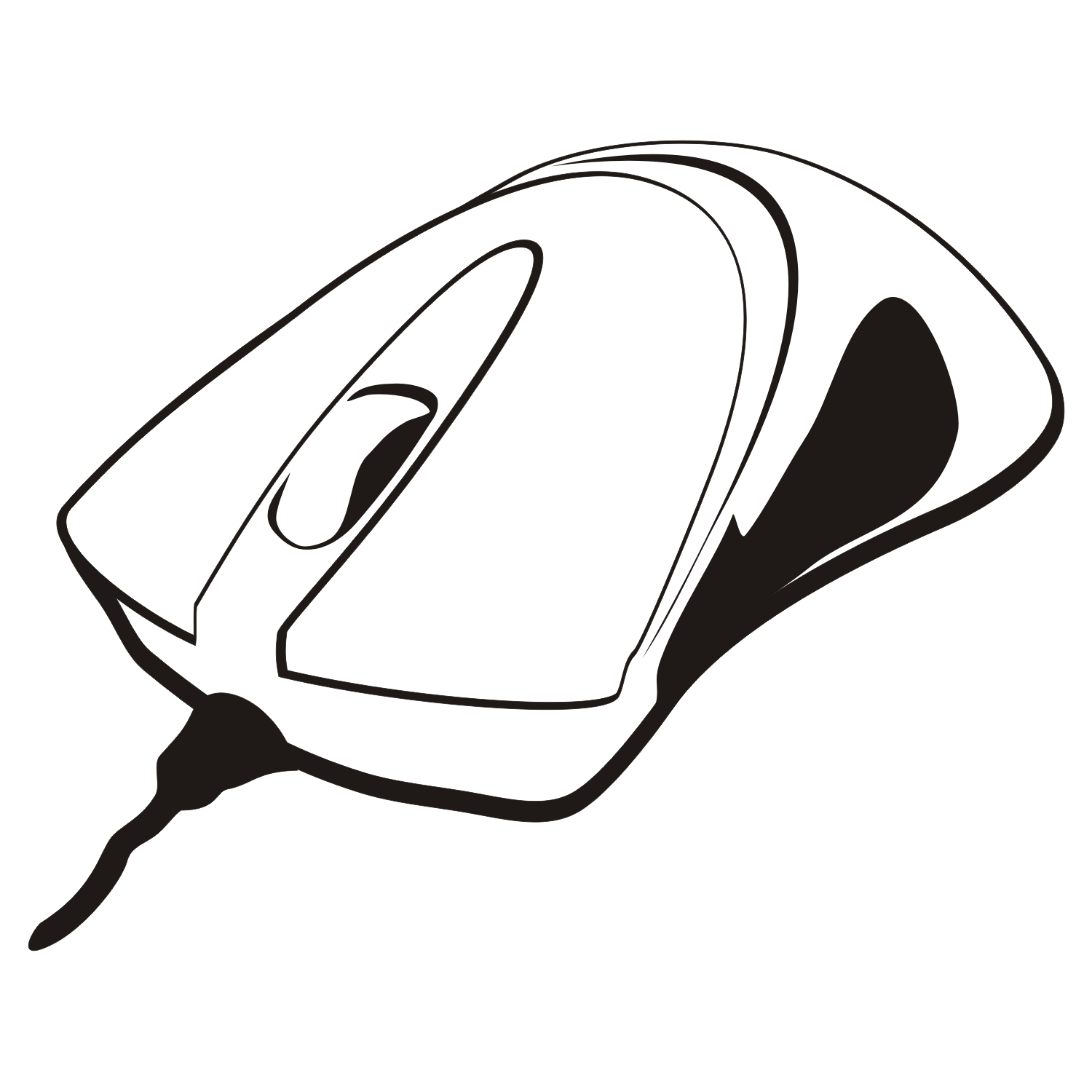 computer mouse clipart black and white - photo #13