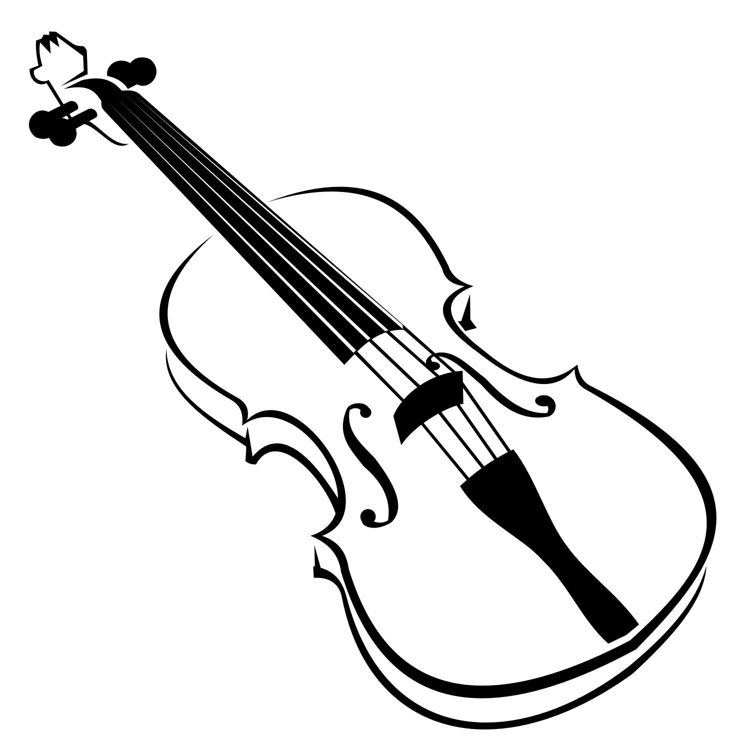 Vector for free use: Violin vector