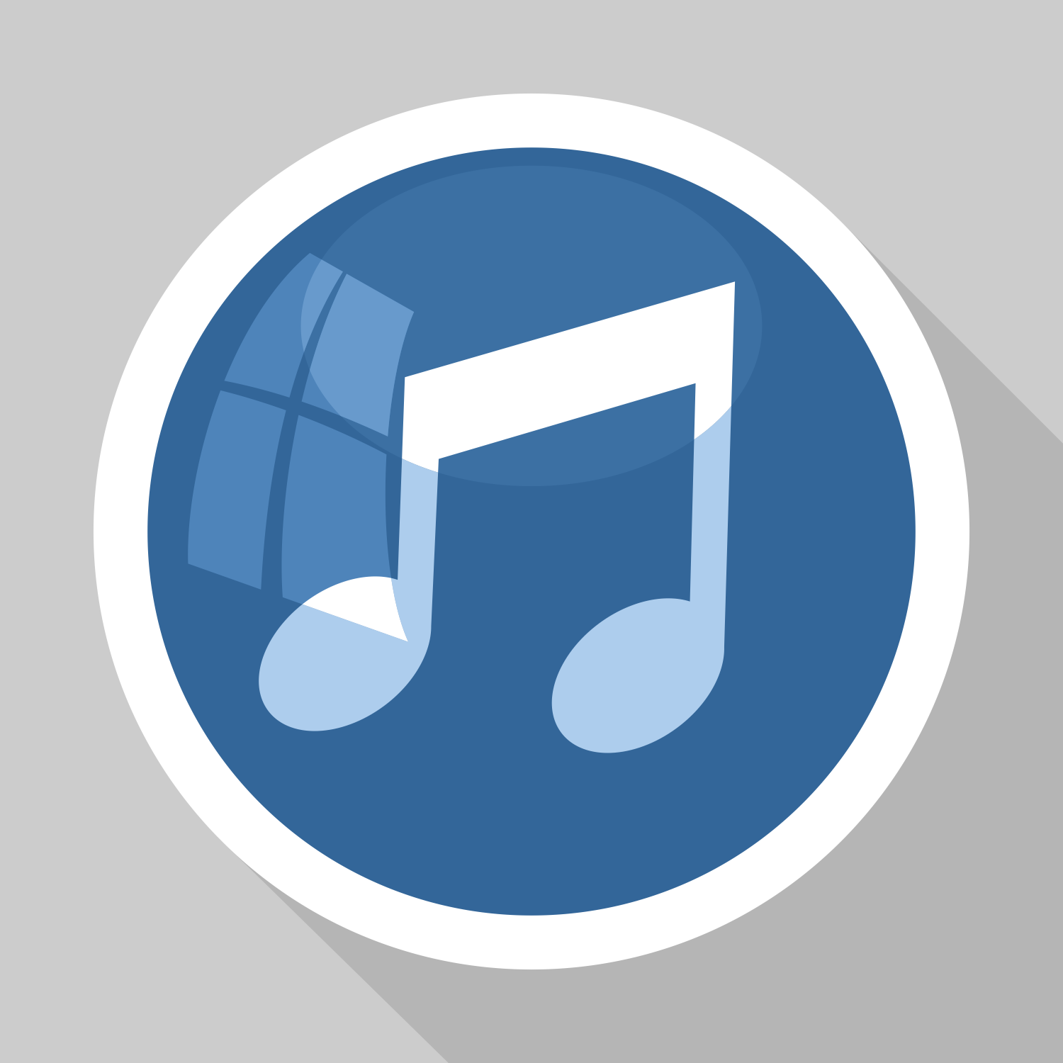 Vector for free use: Music note button