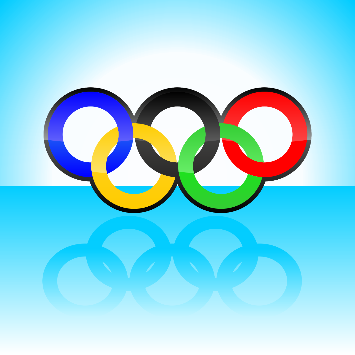 Vector for free use Olympic Rings