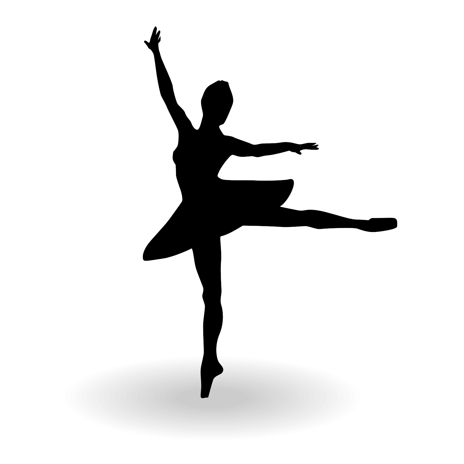 Vector for free use: Ballerina silhouette vector