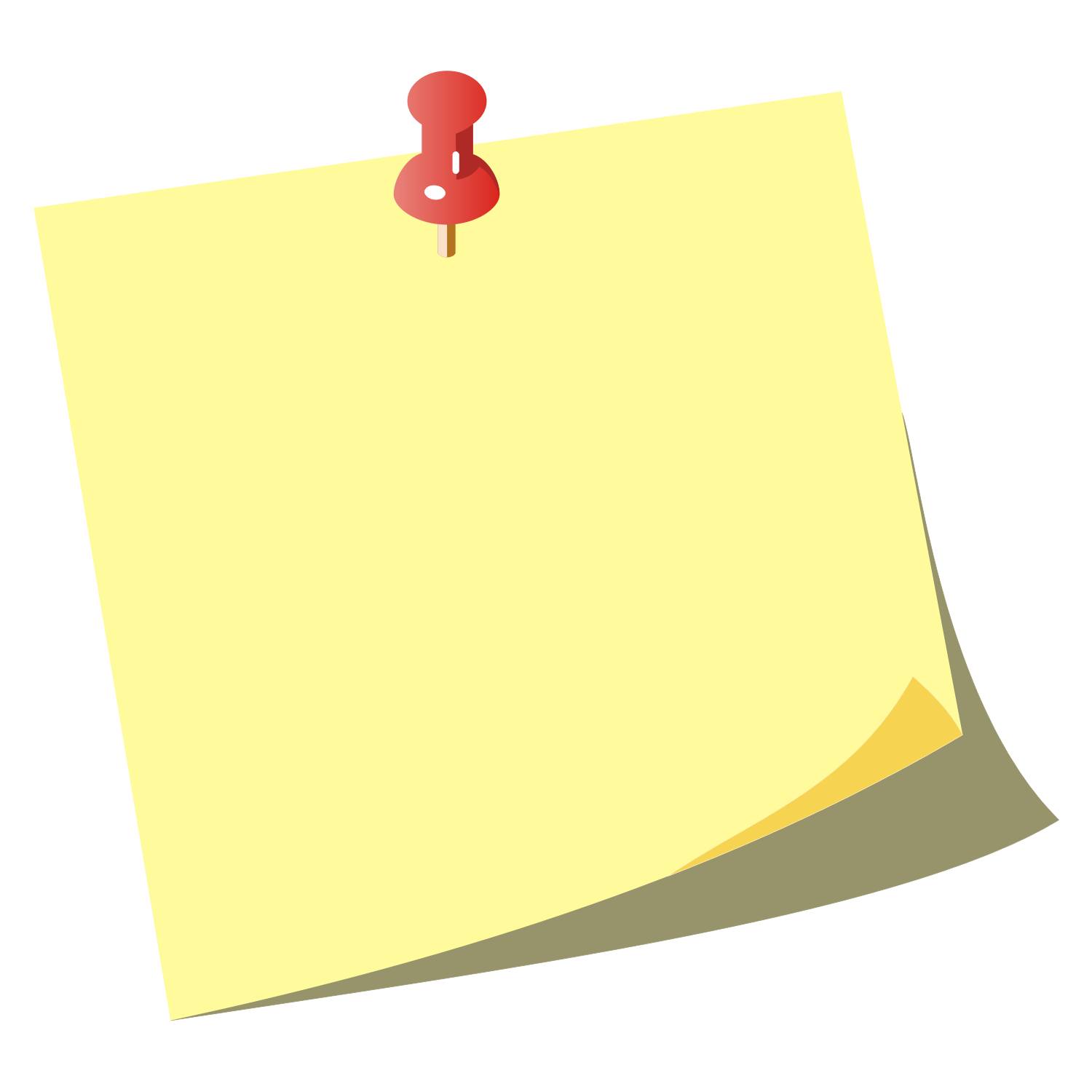 Paper Note Vector Png