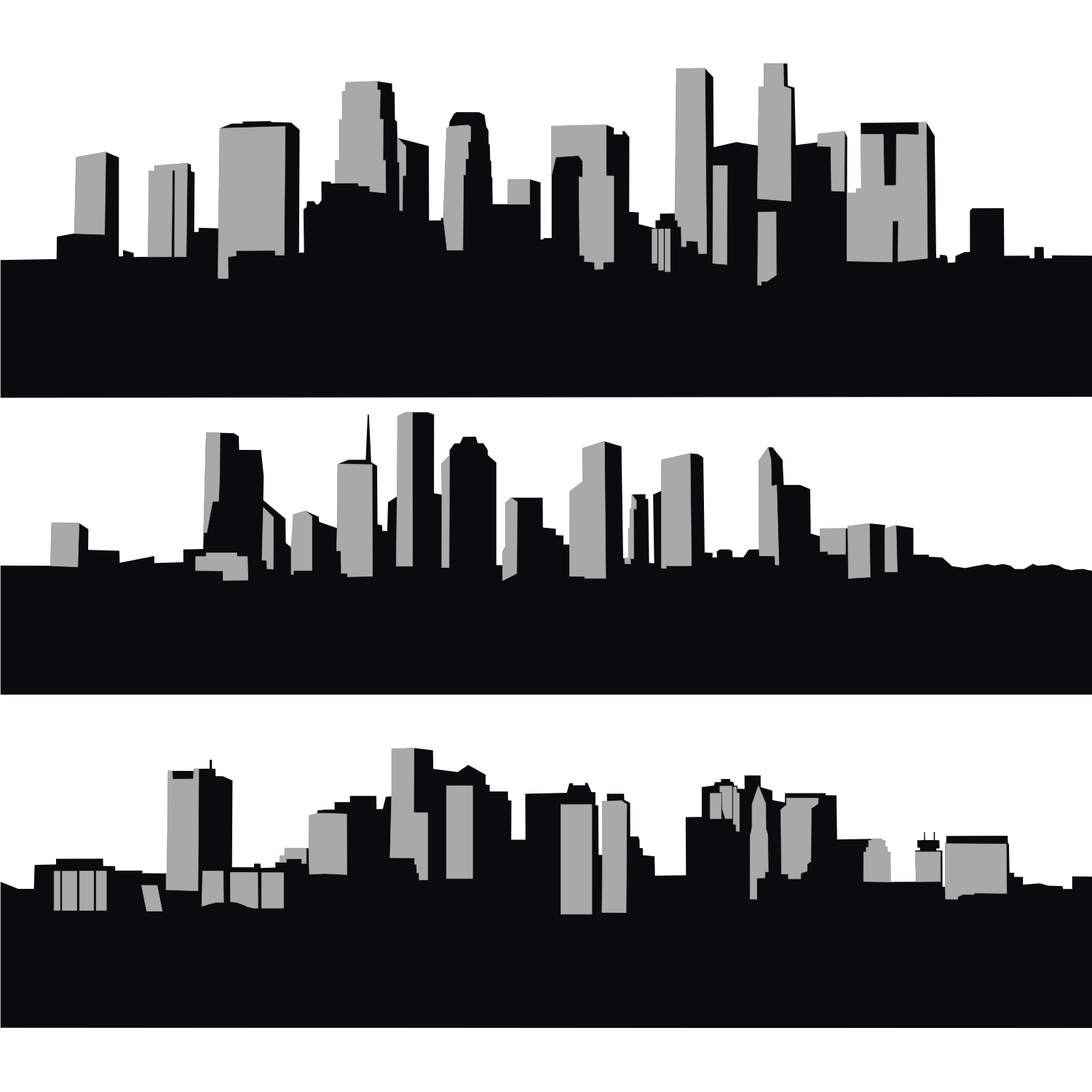Vector for free use: City skyline