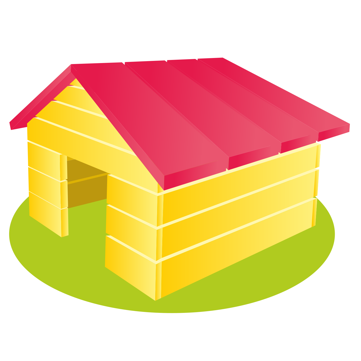 Vector for free use: Dog House Vector