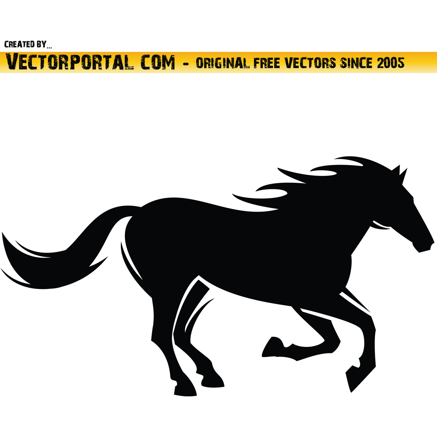 Vector for free use: Horse Vector Clip Art