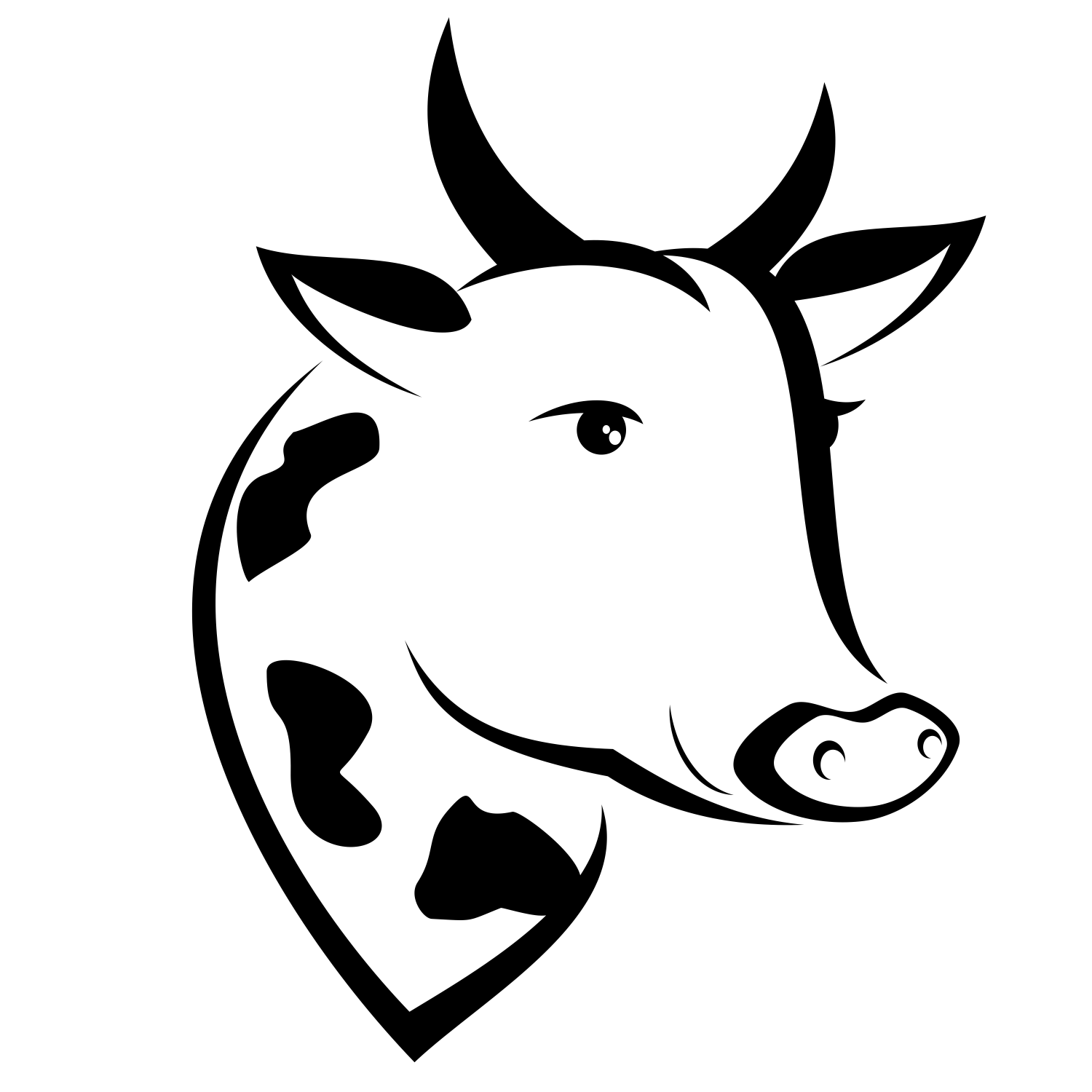 cow head clip art - photo #42