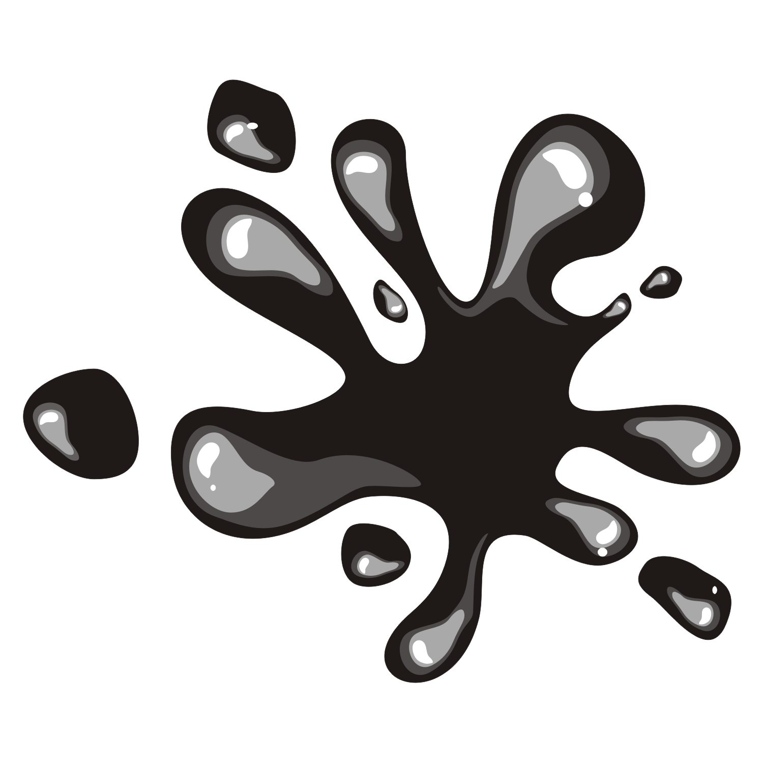 Vector for free use: Water splash