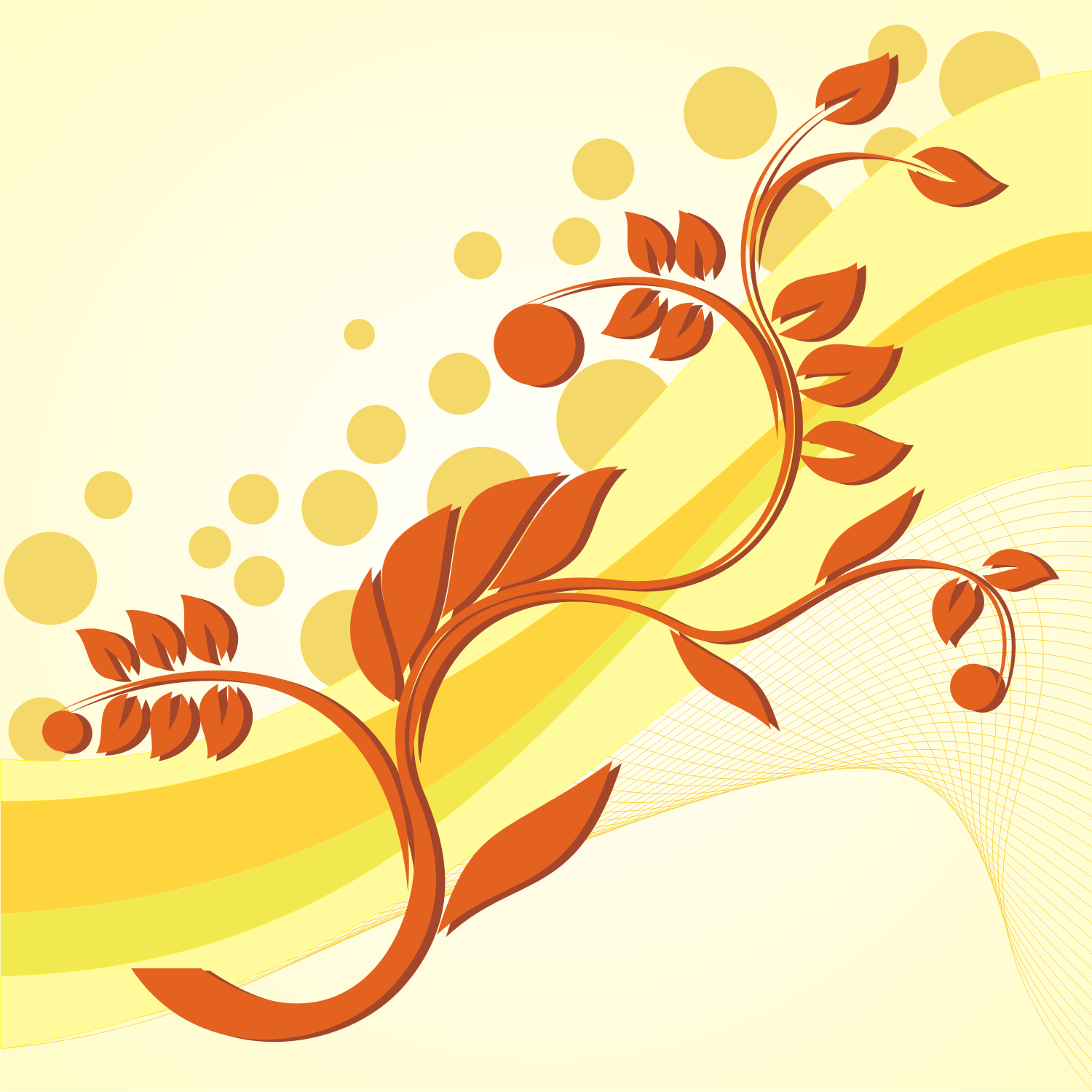 Vector for free use: Floral background