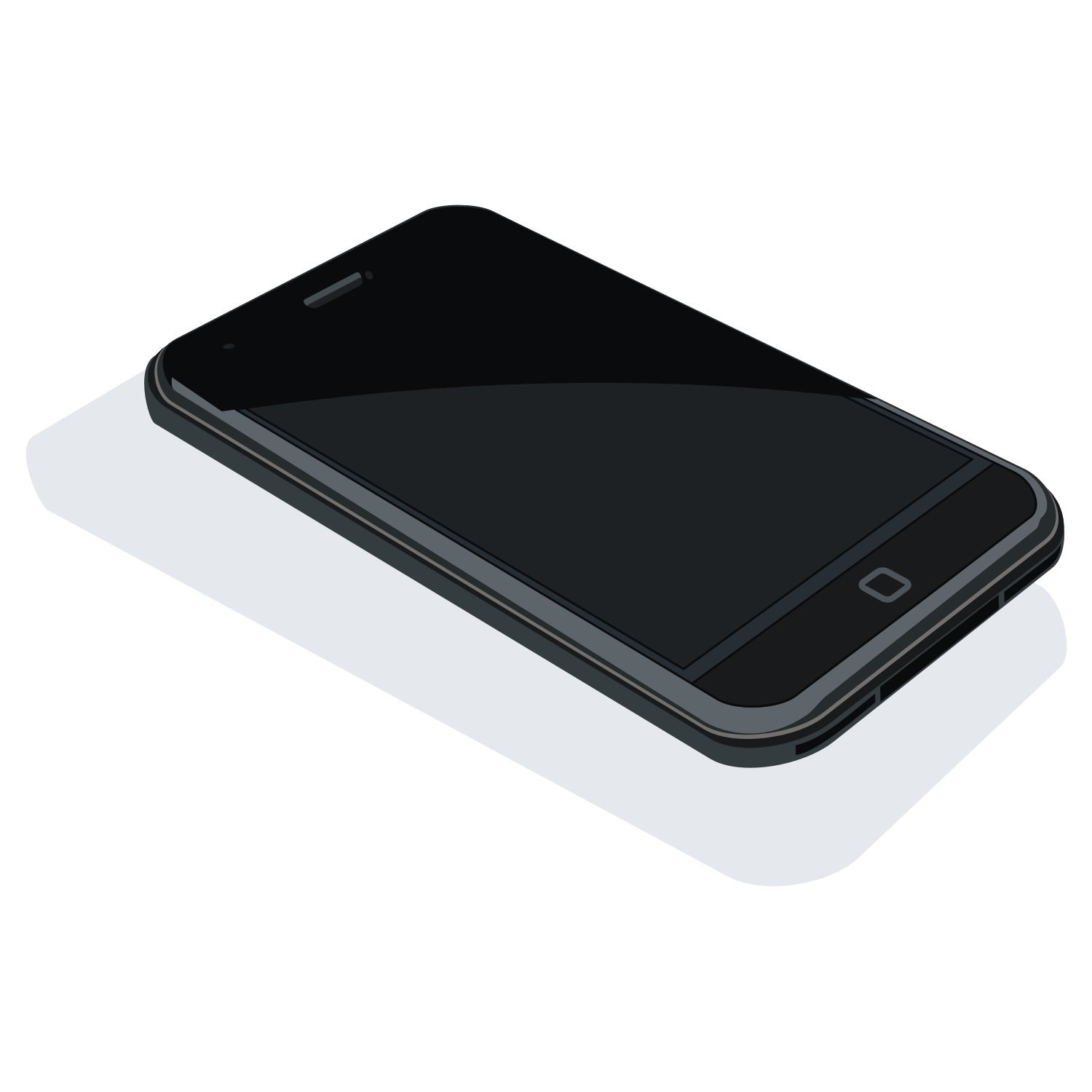 Download Vector for free use: Black iPhone