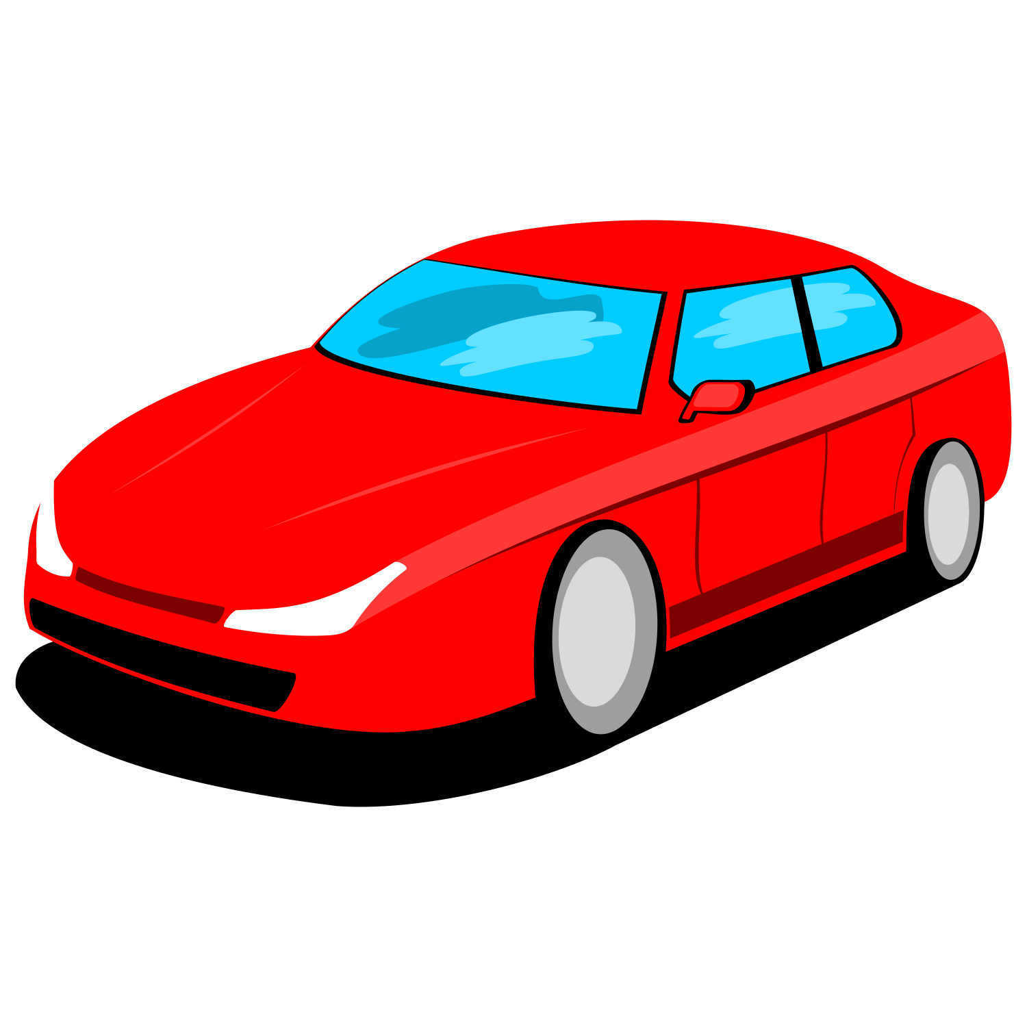 Vector for free use Red car vector