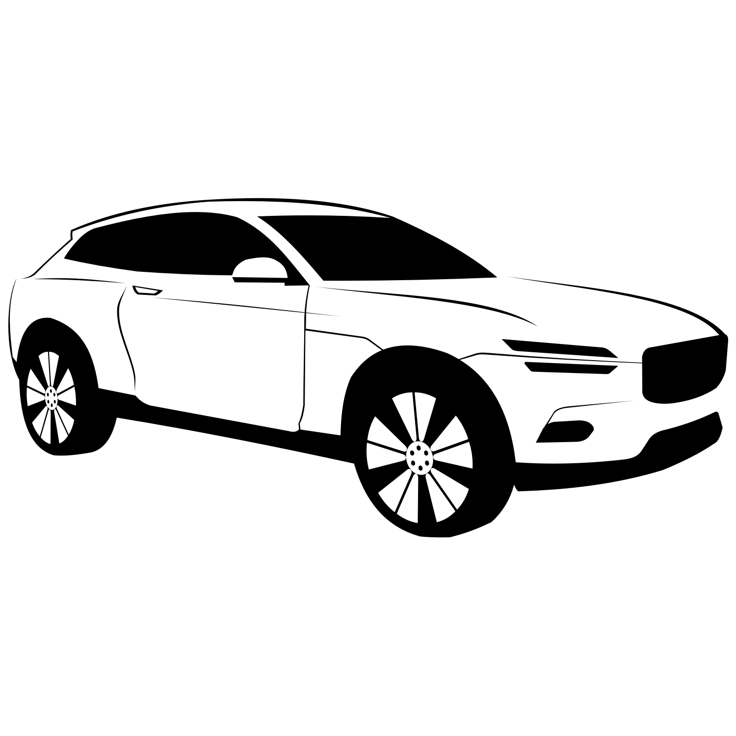 Vector for free use: Volvo XC Coupe