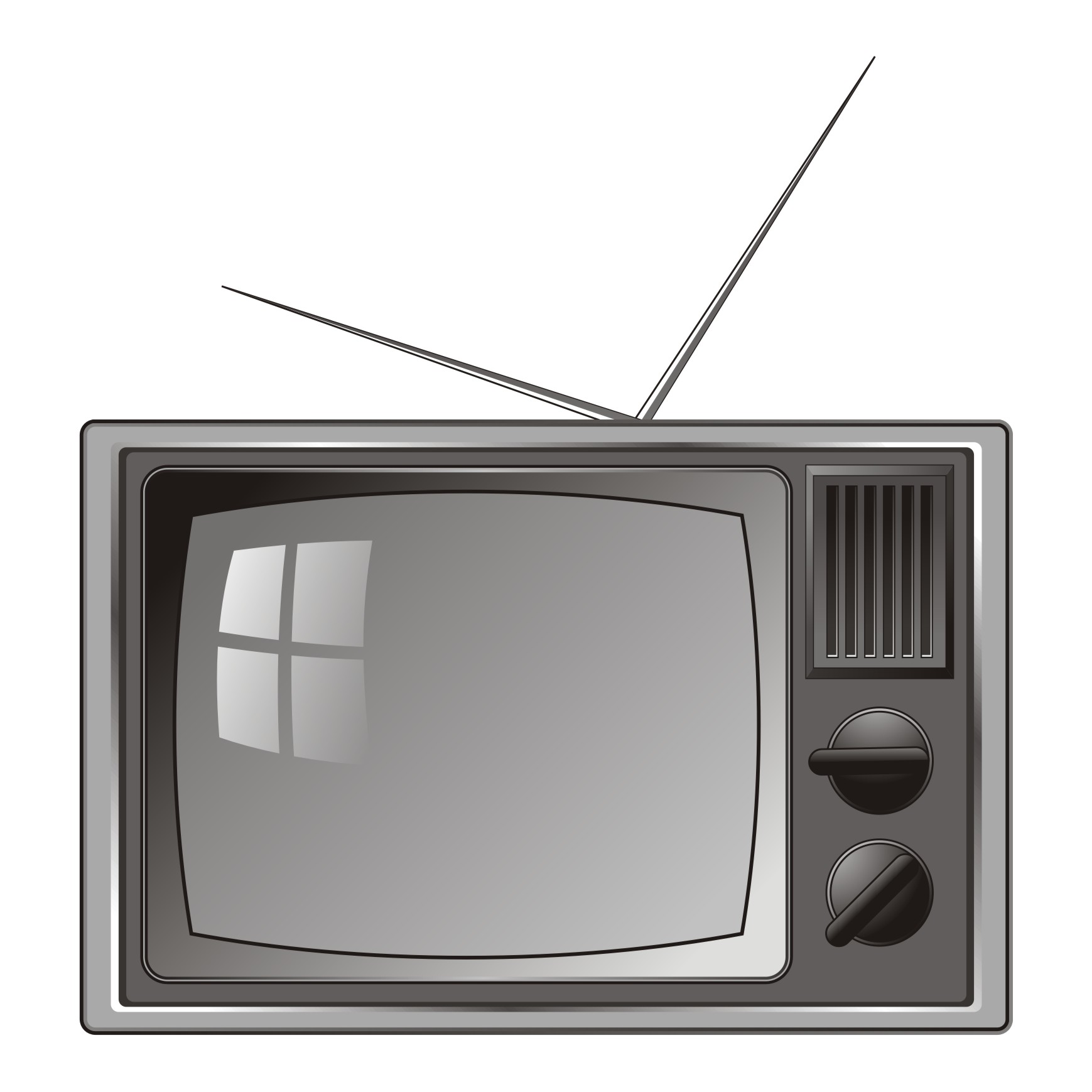 Vector for free use: Old TV Vector