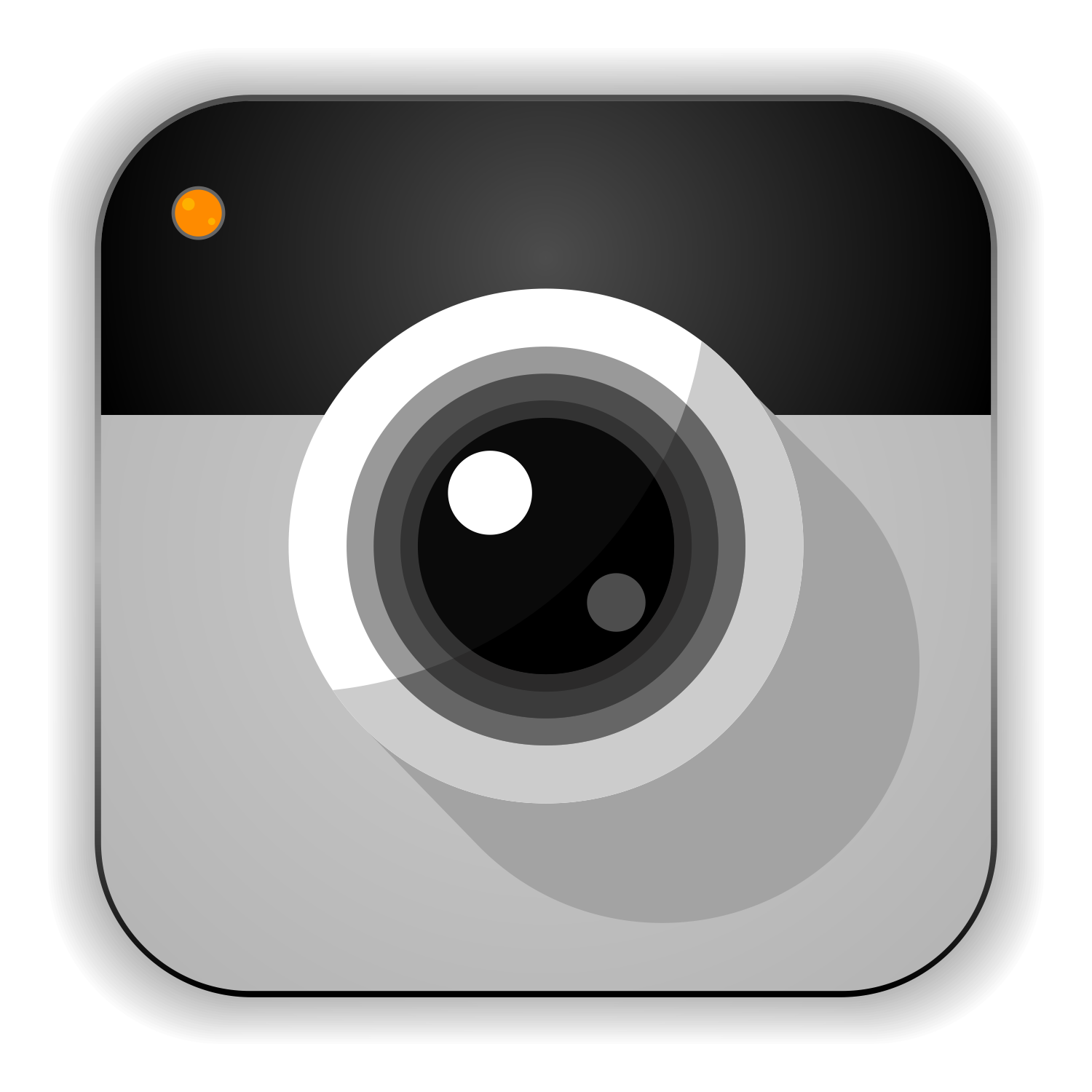 Download Vector for free use: Flat camera icon