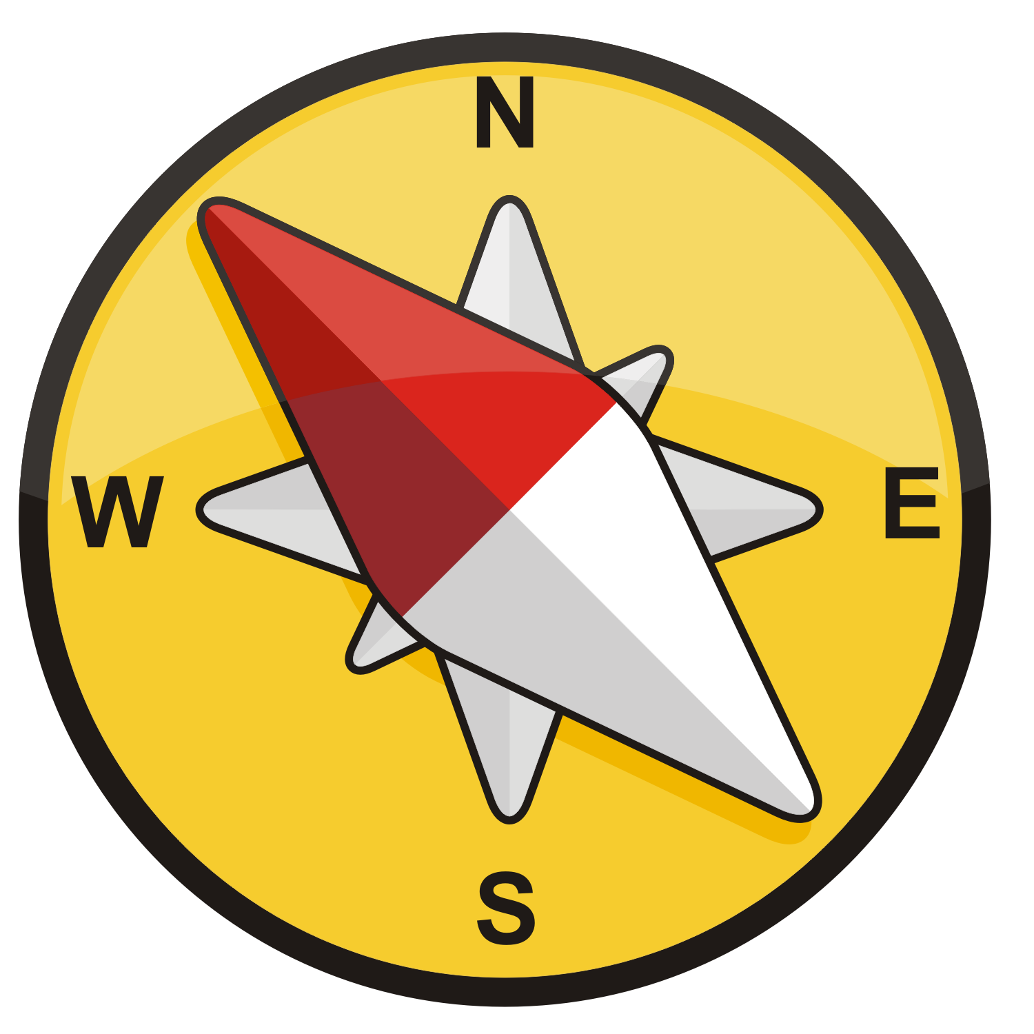 Yellow Compass PNG, Vector, PSD, and Clipart With Transparent