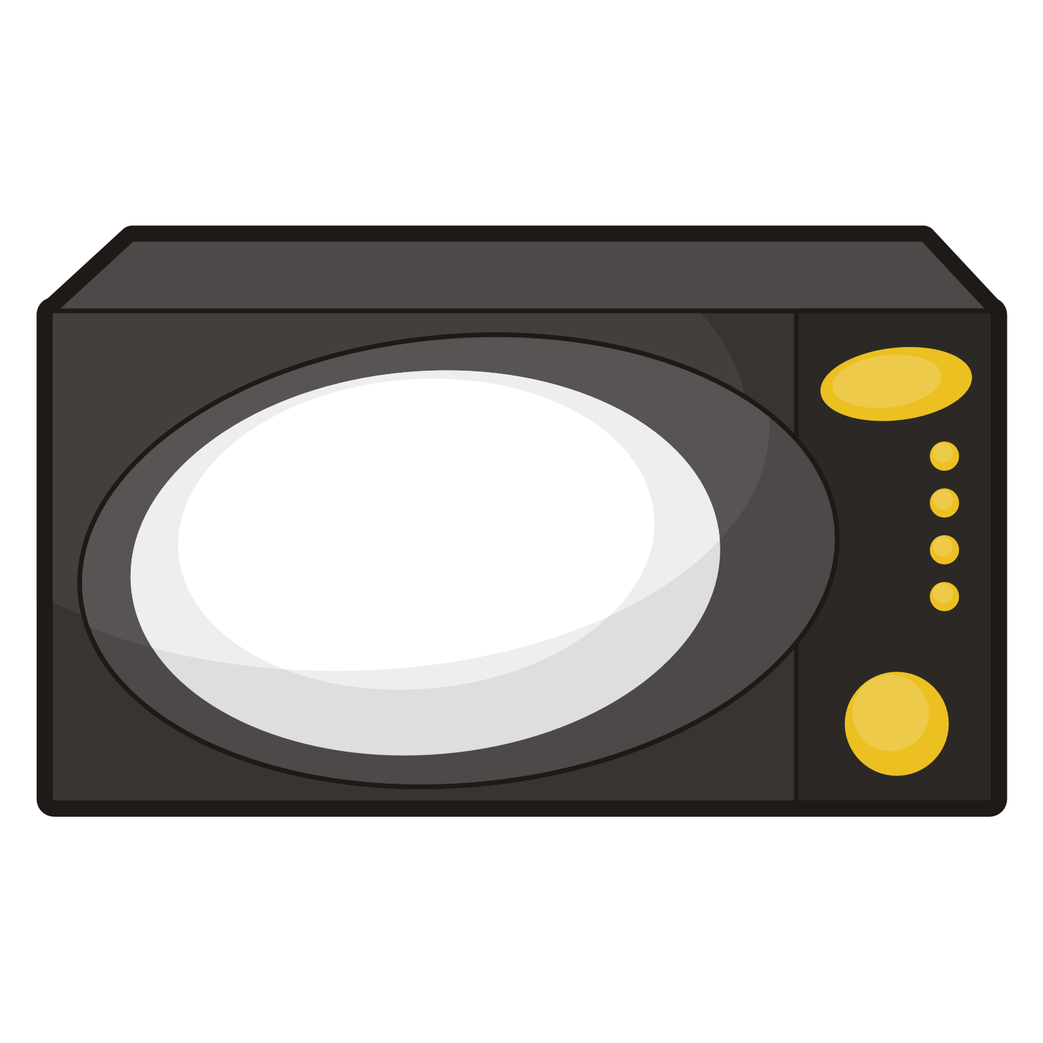 Vector for free use: Microwave oven