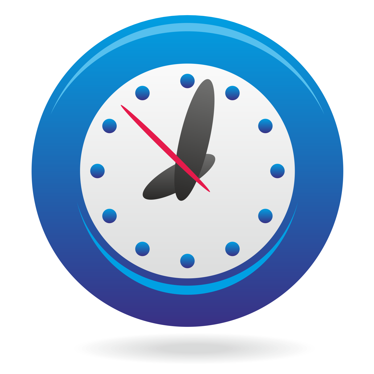 Download Vector for free use: Clock vector