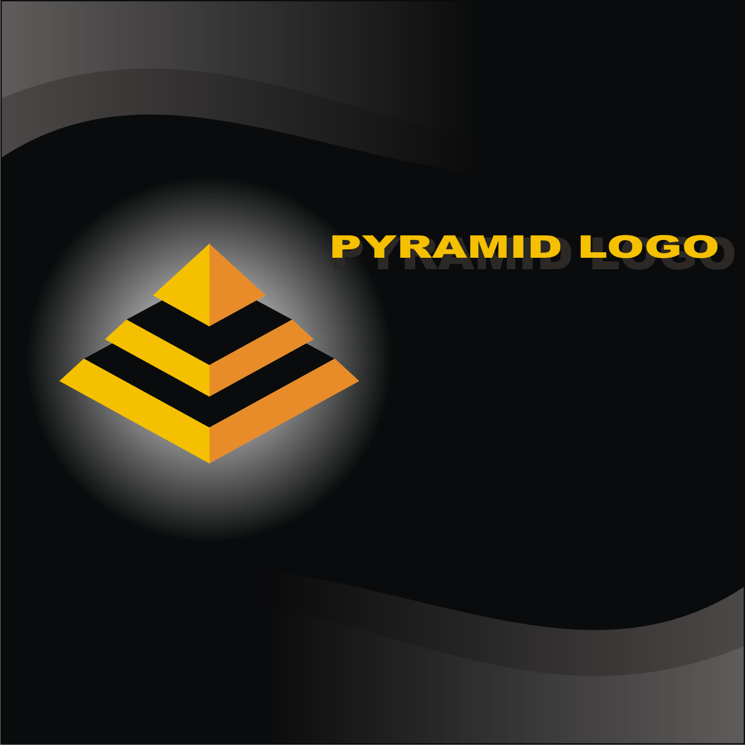 Pyramid logo template