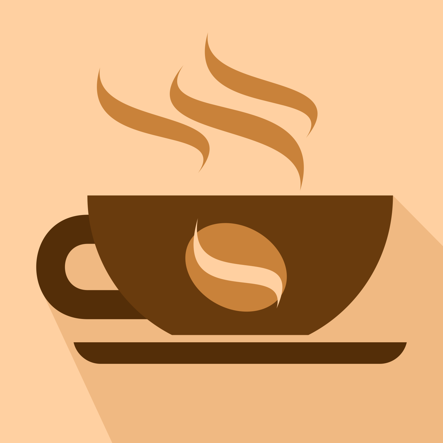 Download Vector for free use: Cup of coffee