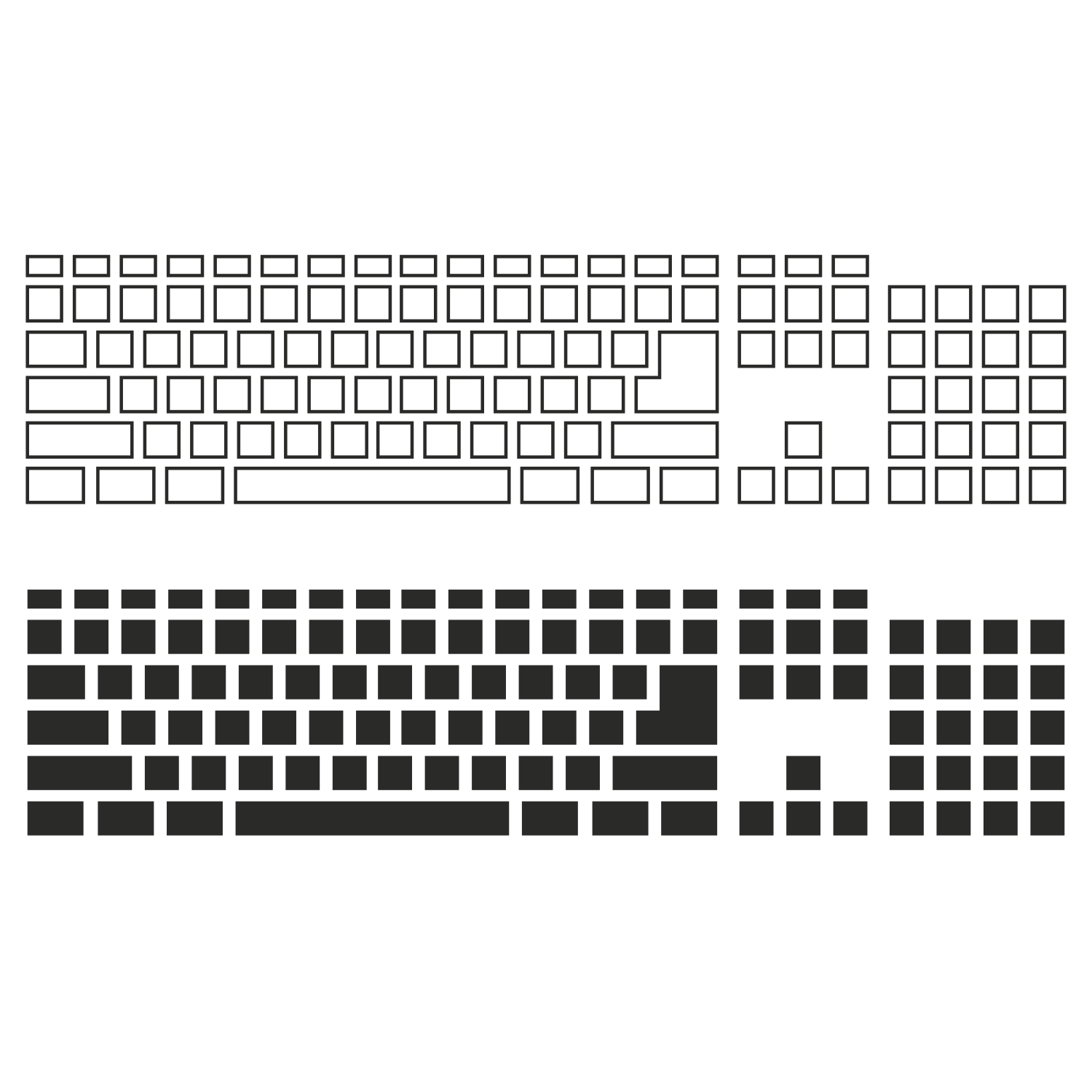 Vector for free use Keyboard template