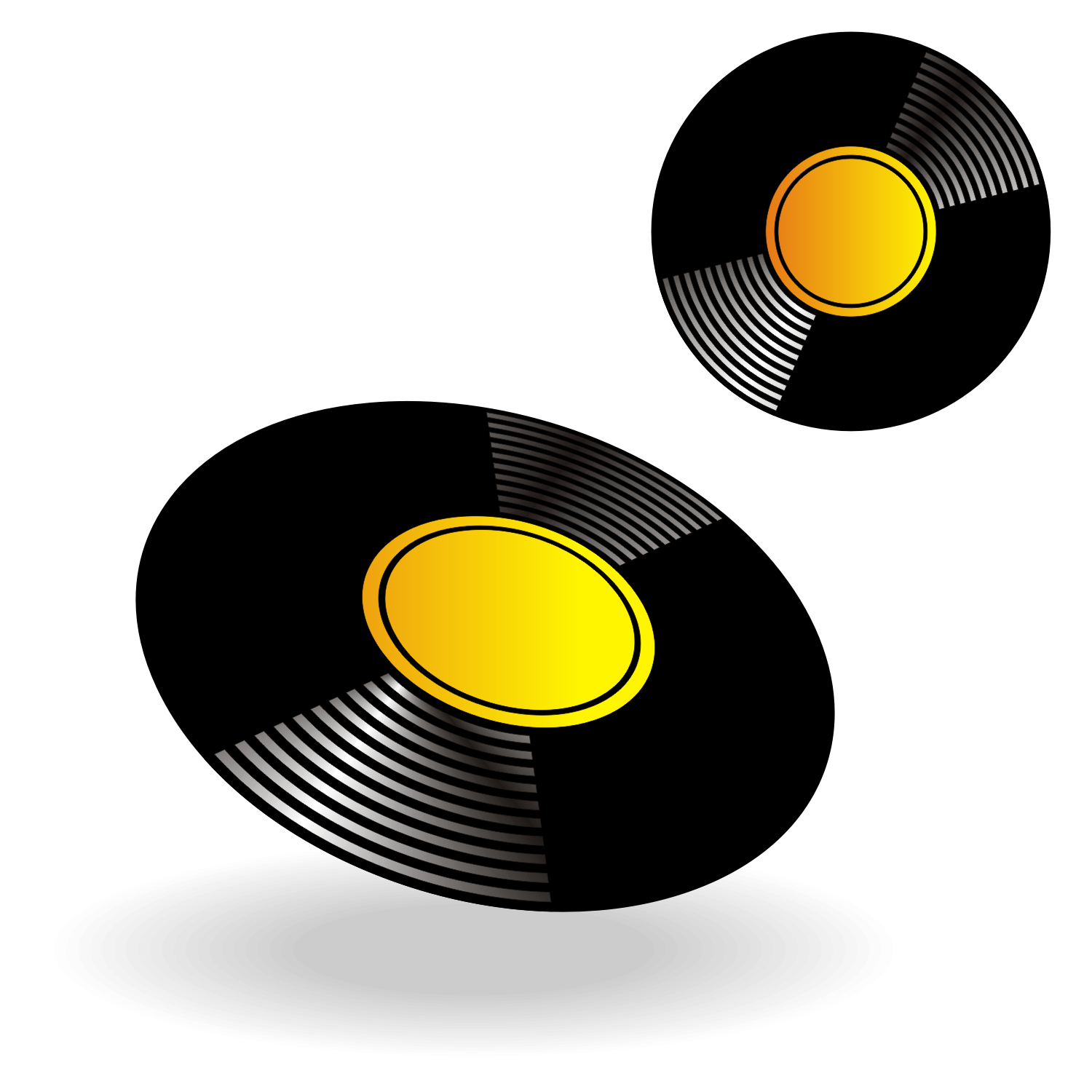 Download Vector for free use: Vinyl record vector