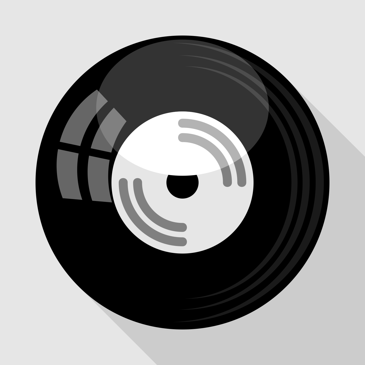 Download Vector for free use: Vinyl record icon