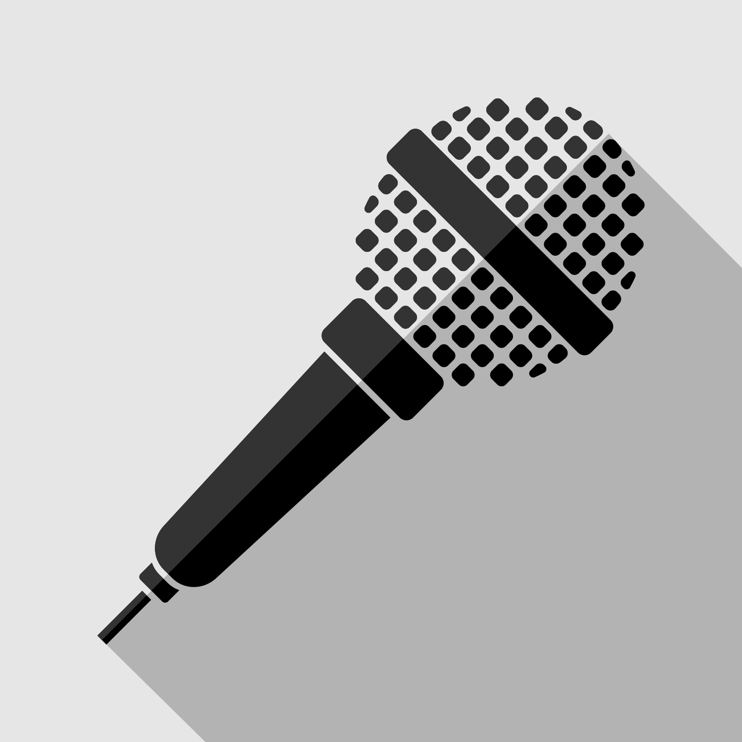 Vector for free use: Microphone