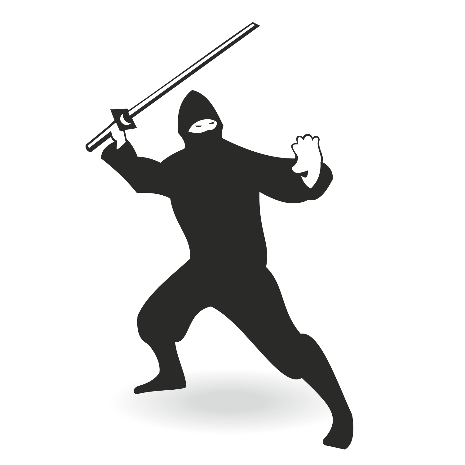 Download Vector for free use: Ninja vector