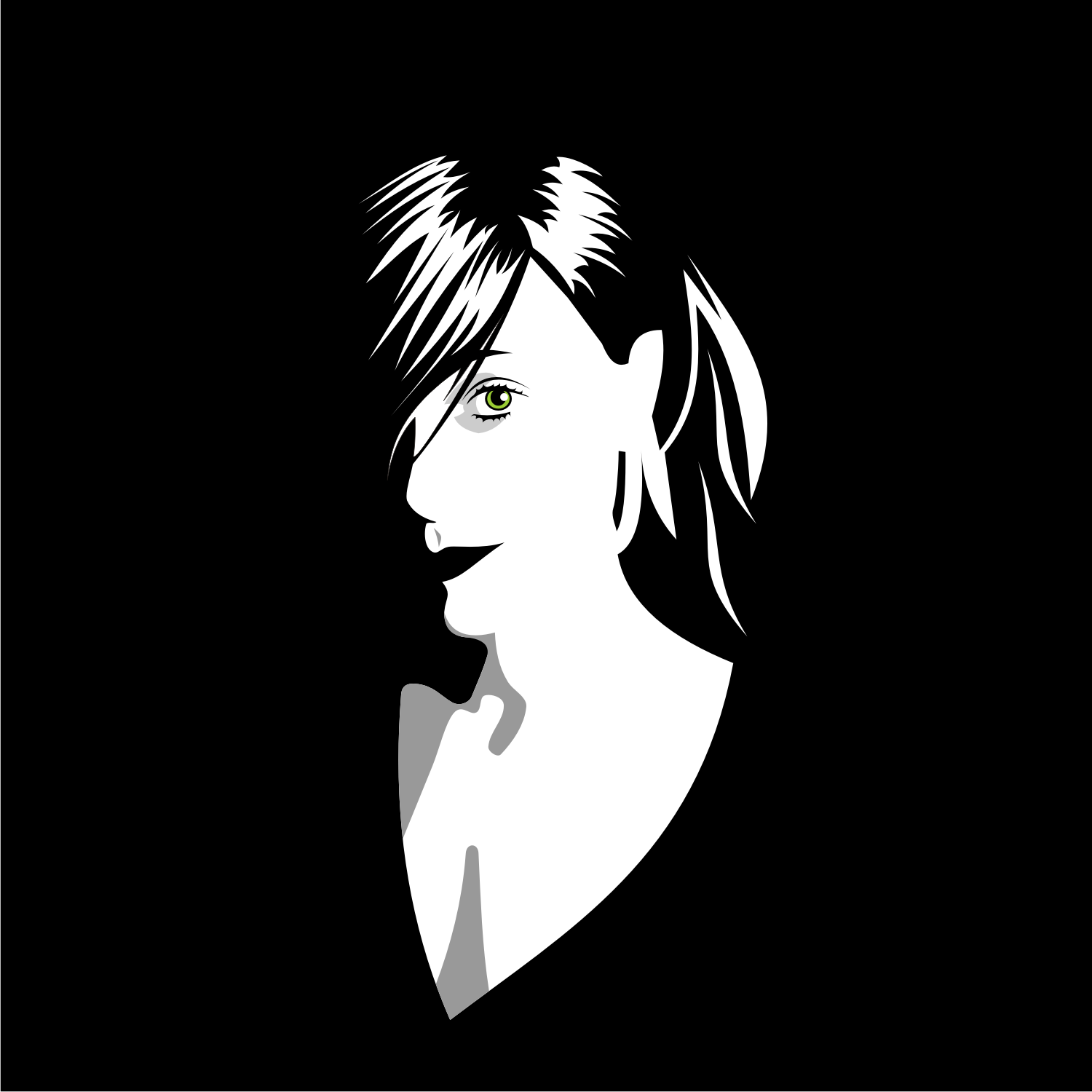 Download Vector for free use: Beautiful woman face vector