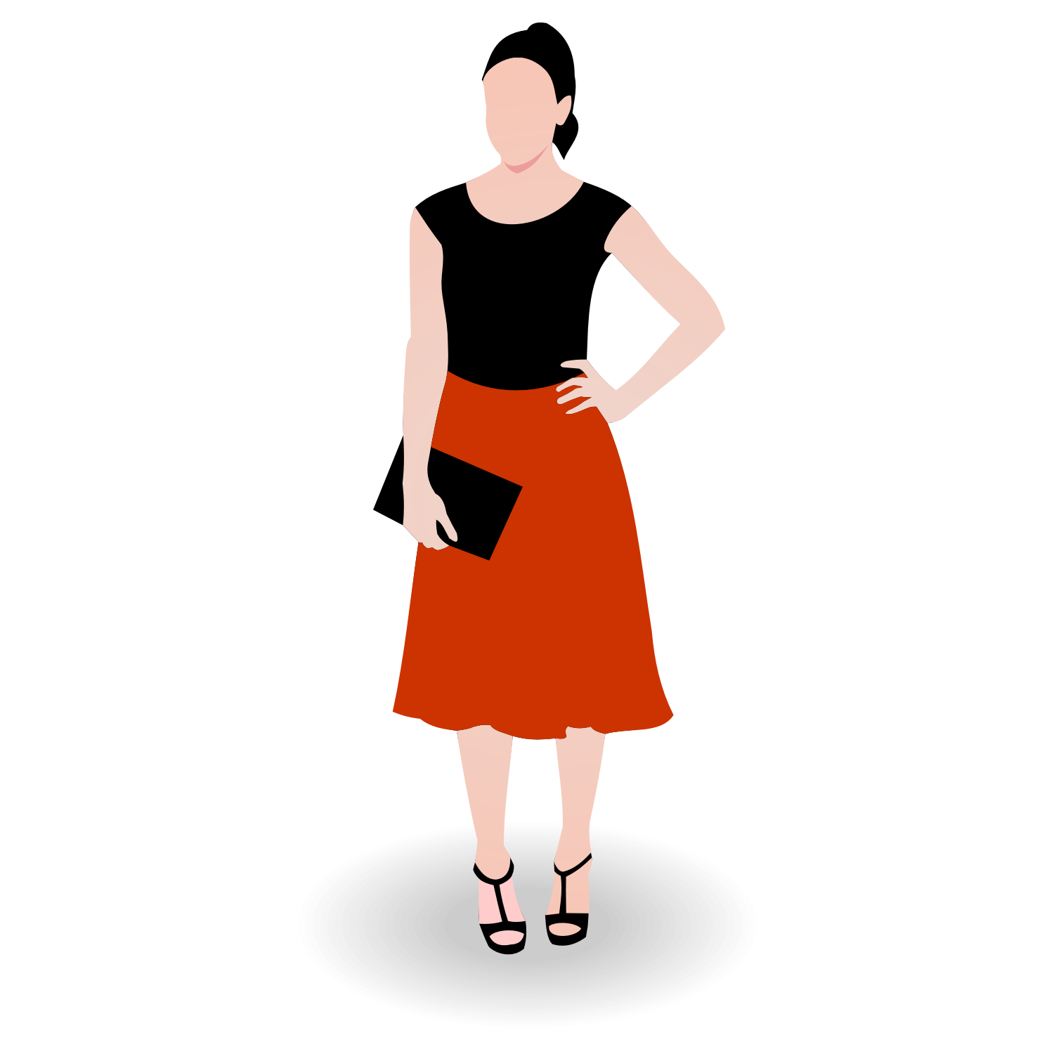 Vector for free use: Business woman vector