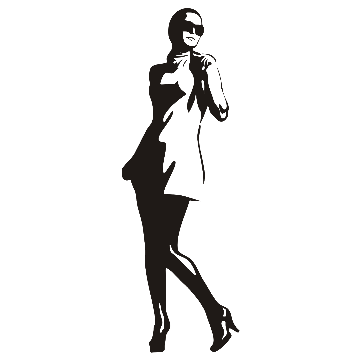 Download Vector for free use: Sexy woman