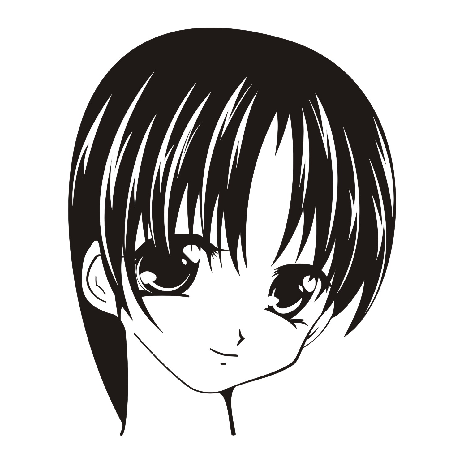 Download Vector For Free Use Little Anime Girl