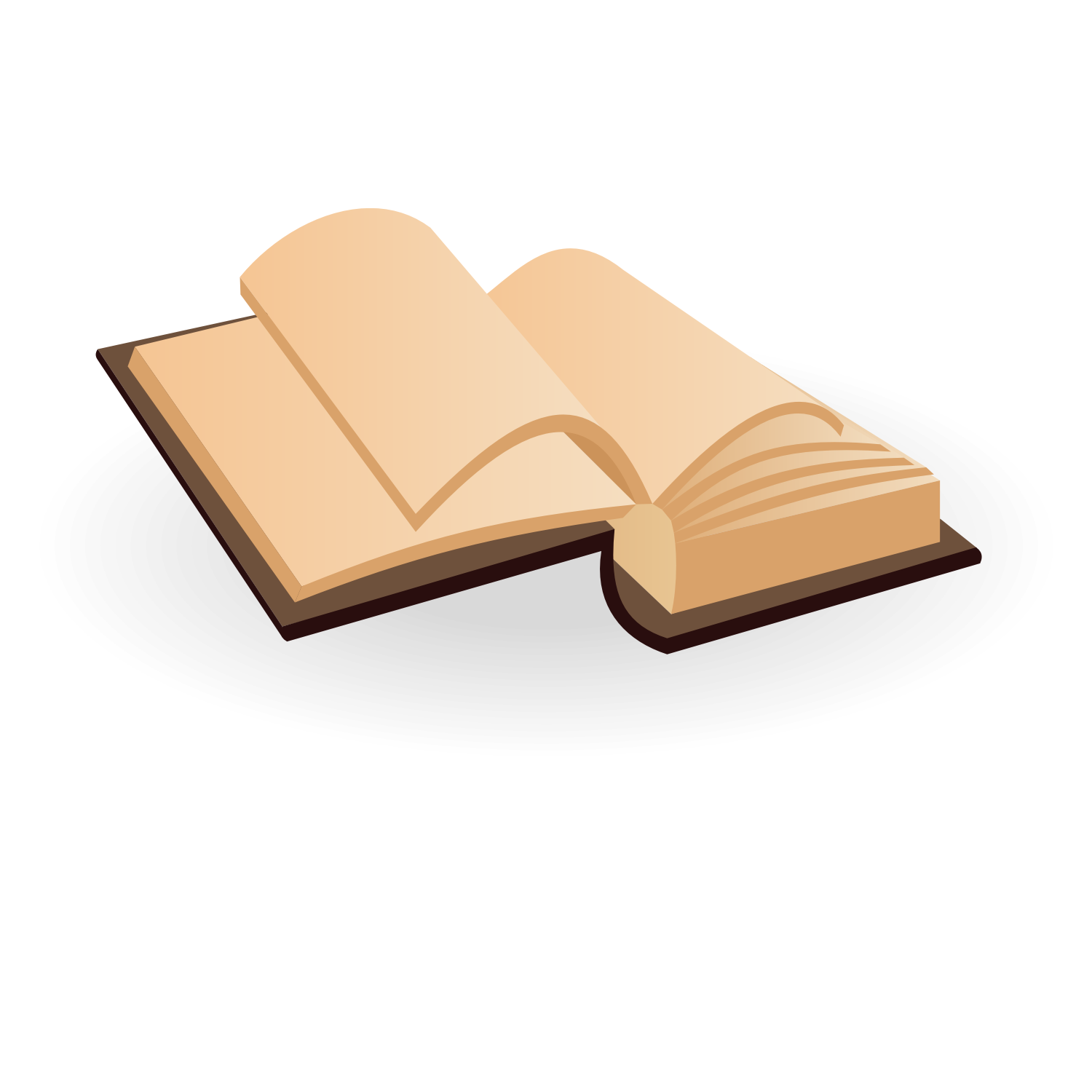 Download Vector for free use: Open book vector