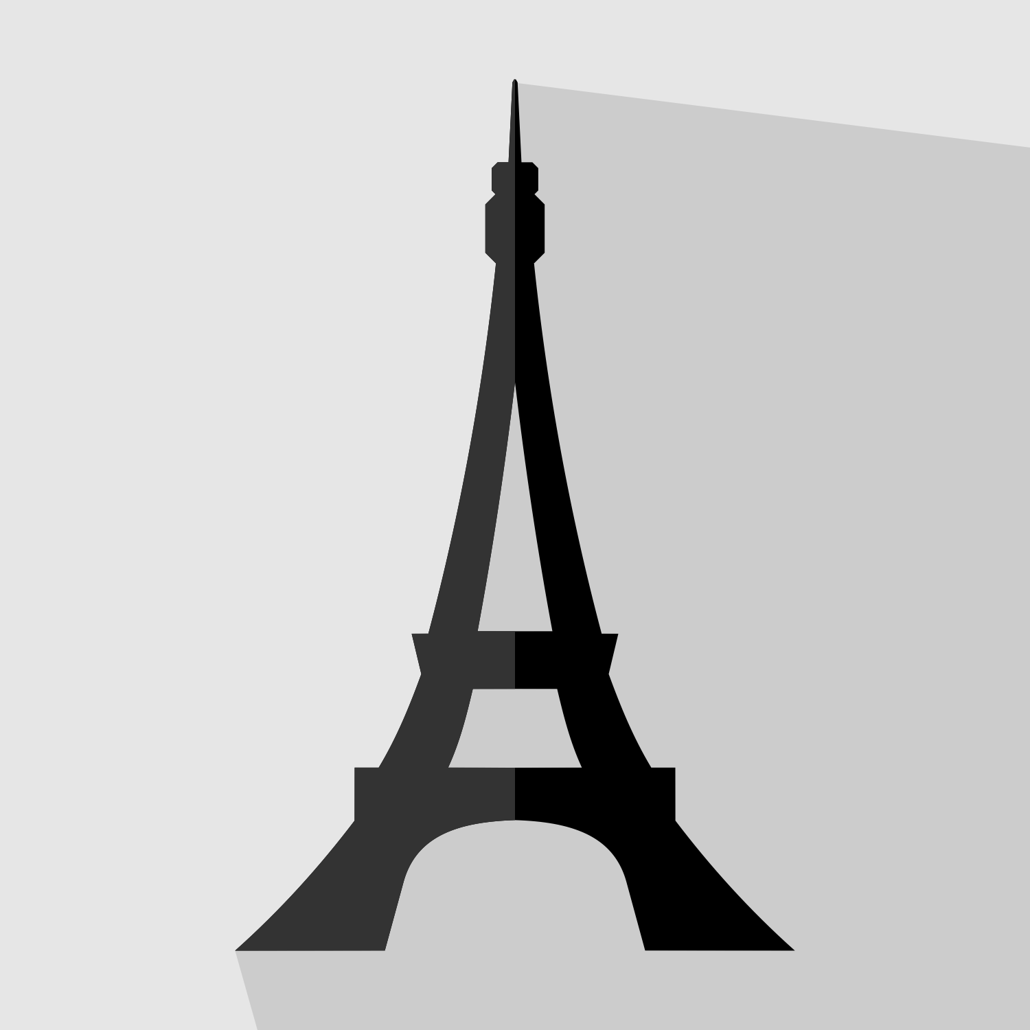 Download Vector for free use: Eiffel tower vector