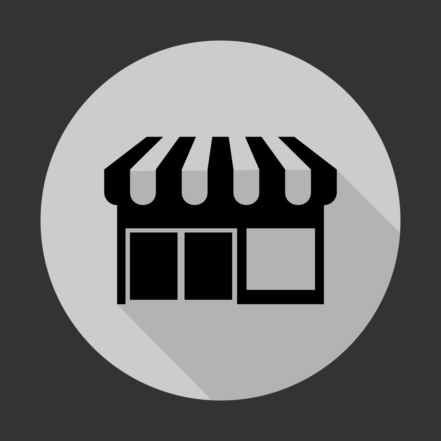 Vector for free use: Store icon