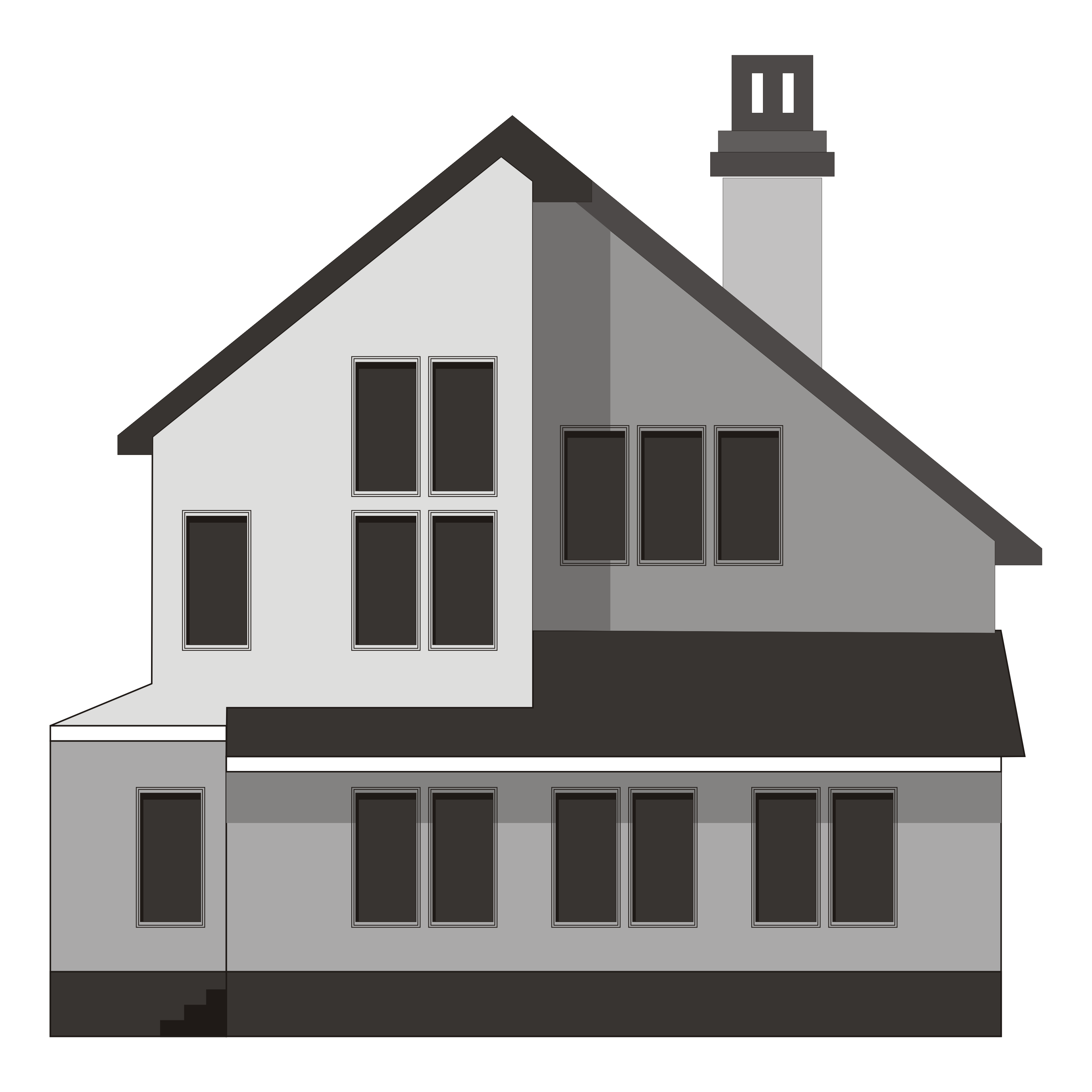 Vector for free use: Small house