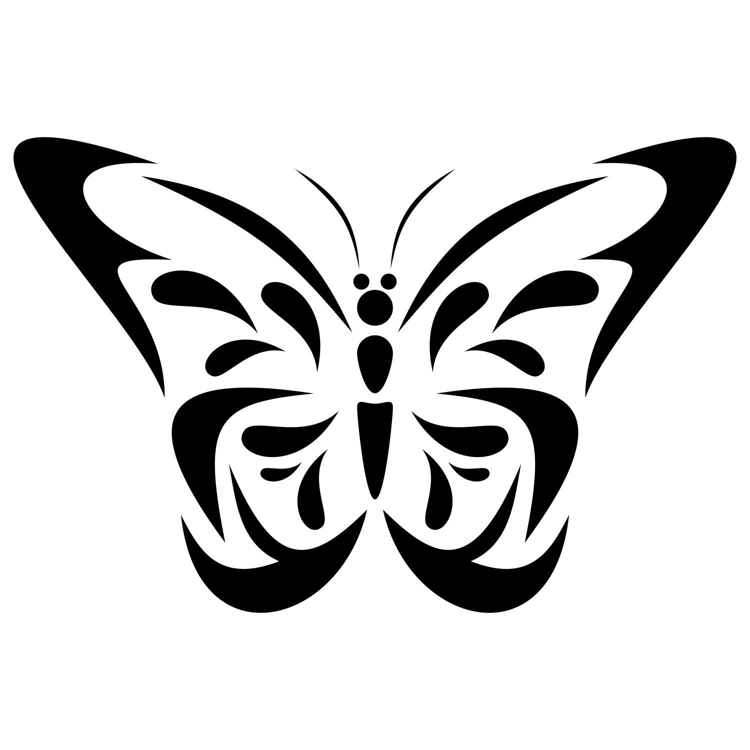 Download Vector for free use: Butterfly vector