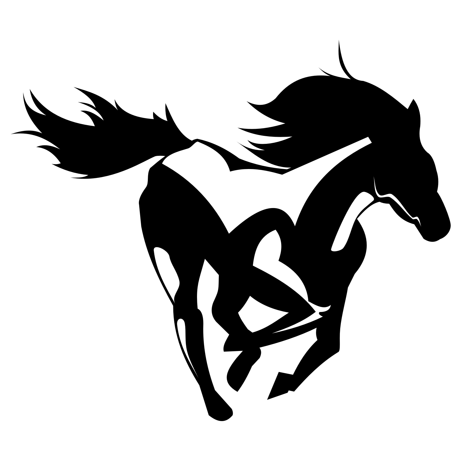 Vector for free use: Horse