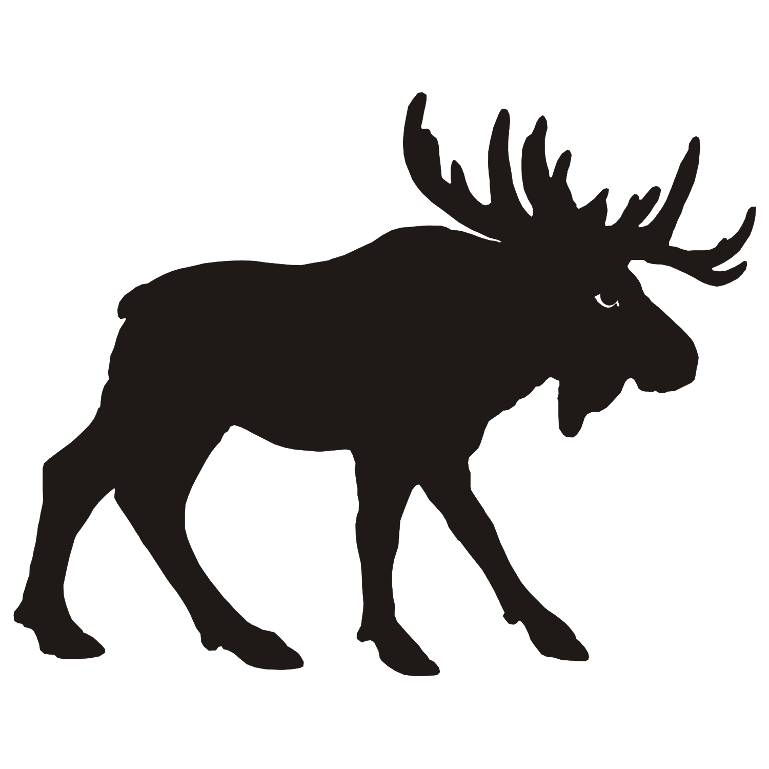 Moose Silhouette Clip Art