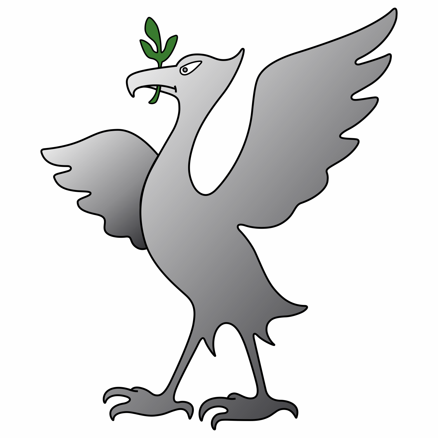 Vector for free use: Liver Bird