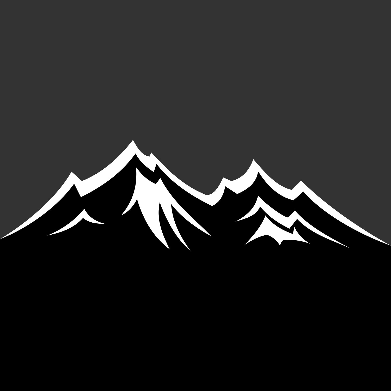 Mountains, vector graphics.